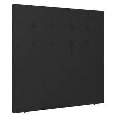 Cabeceira Cama Box Casal Luana 140cm Linho Preto - Desk Design