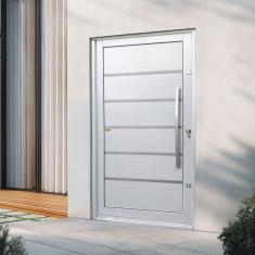 Porta Pivotante Lambril Premium com Puxador Lado Esquerdo Elite 216x100 Branco