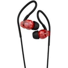 Fone De Ouvido Vokal In Ear E20 Microfone Embutido Vermelho