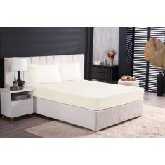 Jogo de Cama Box QUEEN SIZE 200 fios 3 peças Percal 100% Algodão - LF 