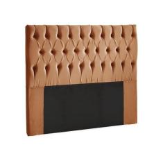 Cabeceira cama Casal 143cm Capitonê Atlas Estofama, Terracota