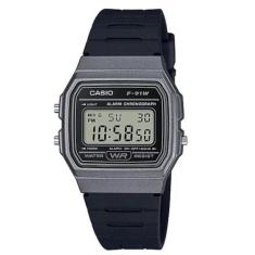 Relógio Casio Preto Unissex F-91WM-1BDF-SC