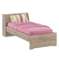 Cama Baú De Solteiro 1245 Ilan Castanho Para Colchão 88x188cm Móveis Ilan