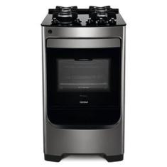 Fogão Consul 4 Bocas com Trempe de Ferro Fundido com Mesa de Vidro Inox Bivolt CFO4VAR