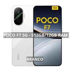 SMARTPHONE POCO F7 5G, 12 GB Ram /512 GB Tela 6,83", 120 Hz, Super Mem