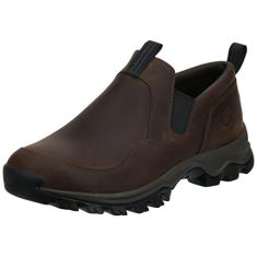 Timberland Tênis de caminhada masculino Mt. Maddsen Slip-On, Marrom escuro de flor integral, 40