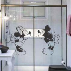 Adesivo De Parede Desenho Minnie E Mickey Se Beijando