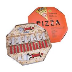 Conjunto Para Pizza 14 Peças Vermelho Tramontina