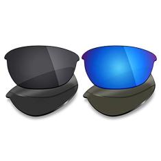 Mryok 2 pares de lentes polarizadas de reposição para óculos de sol Oakley Half Jacket 2.0 – Opções