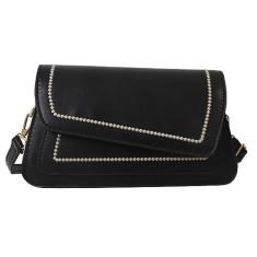 Bolsas de ombro em couro PU Bolsas de ombro em couro Bolsa de mão com alça ajustável (Black)