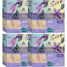 4UN Sabonete Vegetal Lavanda Brasileira 170g Davene (4)