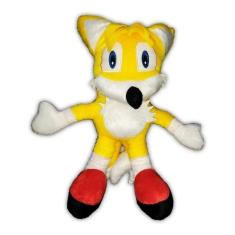 Boneco Tails Da Turma Do Sonic 40Cm Pelúcia Raposa Amigo