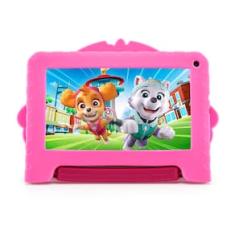 Tablet Infantil Multi Skye Patrulha Canina 7” Android 13 GO NB422 Quad-Core Wi-Fi 64GB 2MP Rosa