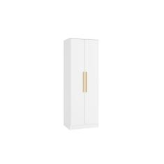 Guarda-Roupa 2 Portas 2 Cabideiros Kappesberg Adapt Branco 80cm