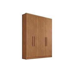 Guarda Roupa Casal 4 Portas e 3 Gavetas Moderni/Sevilha Cumaru - Novo Horizonte