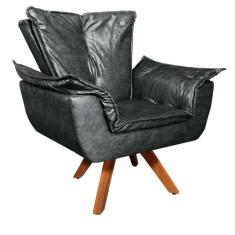 Poltrona giratoria opala corano base mad - DROSSI, Preto