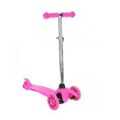 Patinete Infantil Menina 3 Rodas Com Luz Led Best Suporta 30Kg Rosa Best Race