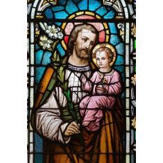 Quebra-Cabeça Religioso São José de 500 peças em MDF Madeira - Reidope