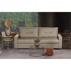 Sofá Maceió Living Com 4 Lugares 2.20M Linho Corriente Bege
