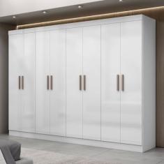 Guarda Roupa Casal 8 Portas 4 Gavetas Paris Maxel Móveis