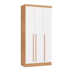 Guarda-Roupa Modulado 3 Portas 2 Gavetas Infinity Cedro/ Branco Line