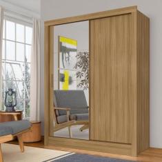 Guarda Roupa Solteiro Com Espelho Nanda 2 Pts Boreal - M. Arapongas - 