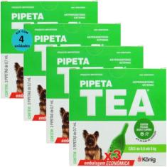 Pipeta Tea 0,7ml Antiparasitário Contra Pulgas Para Cães de 0,6 até 5 