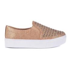 Tenis Feminino Casual Slip On Moda Aline Confortável Causal-Feminino