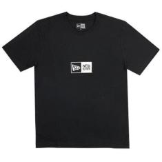 CAMISETA LOGO BOX PRETO NEW ERA-Masculino