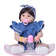 Bebê Reborn de Silicone - Boneca Bebê Reborn Menina Realista