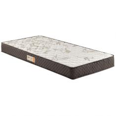 Colchão Solteiro Ecoflex Ecoline D-23 78X188X14 Cm Com Tecido Bordado Em Malha Floral