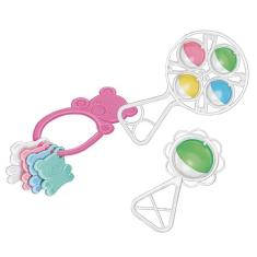 Chocalho + Mordedor Para Bebês - Pica Pau Cor:rosa