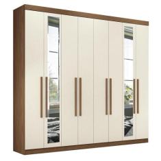 Guarda Roupa Casal Master New 8.4 8 Portas com Espelho - Santos Andirá