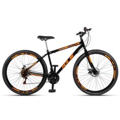 Bicicleta Aro 29 Kls Sport Gold Freio Disco Mtb 21 Marchas, Preto, Lar
