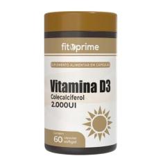 Vitamina D3 2000UI Colecalciferol 60 Cápsulas Fitoprime