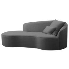 Divã Recamier Curvo Sala de Estar Recepção Inglaterra 150cm Lado Esque