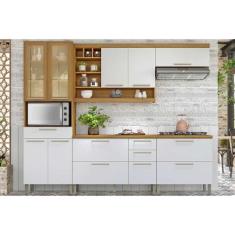 Cozinha Modulada Completa Burguesa Premium 5 Peças (2Aéreos+2Balcões+1