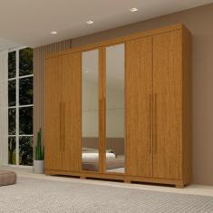 Guarda-Roupa Casal Itália 6 Portas Com Espelho Linhamobília