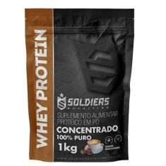 Whey Protein Concentrado 1Kg - Moccacino - Importado - Soldiers Nutrit