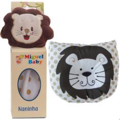 kit Naninha + Travesseiro Anatômico Encosto de Cabeça Com Segurança - 