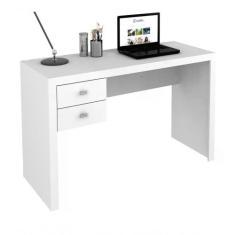 Mesa Para Computador / Escritorio Me4123 Branco Branco - TECNO MOBILI