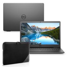 Kit Notebook Dell Inspiron i3501-U25PC 15.6 HD 10ª Geração Intel Core i3 4GB 256GB ssd Linux Preto + Capa