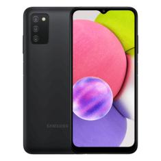 Smartphone Samsung Galaxy A03s 64GB Preto 4G - 4GB RAM Tela 6,5” Câm. Tripla + Selfie 5MP