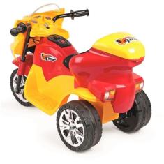 Triciclo Elétrico Infantil Viper Amarelo E Vermelho 6V- HOMEPLAY