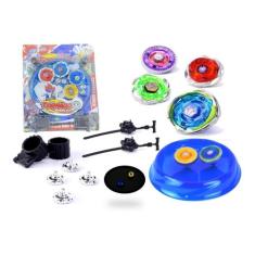 Beyblade Metal Blay Blade Com Lançador Tornado Led KIT COM 4