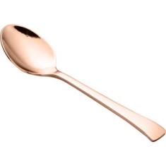 CJ 12 COLHERES DE AÇO INOX P/CAFÉ PVD ROSÉ GOLD BERNA