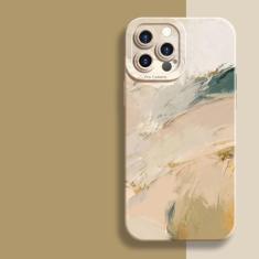 Capa de pintura em aquarela para iPhone 11 12 13 14 Pro Max Mini XR XS X 7 8 Plus SE 2020 Rainbow à prova de choque Tpu Soft Capa de silicone, 4, para iPhone 7 8 Plus