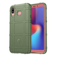 Capas para Samsung Galaxy A6S.Caso básico,Botão de pressão flexível / 360 ° Proteção completa,Escudo Rugged
