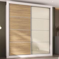 Guarda-Roupas Casal 2 Portas de Correr 4 Gavetas Alasca Multimóveis MP