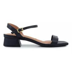 Sandália Feminina Vizzano Salto Bloco Baixo, Preto, 38